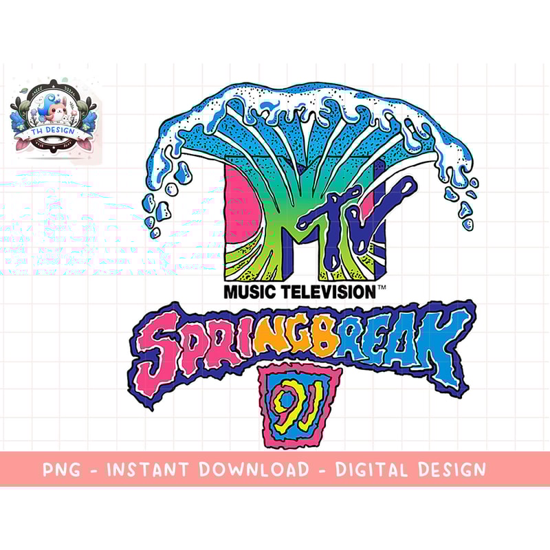 Classic MTV Logo Spring Break 91' Design T- Shirts T-Shirt copy.jpg