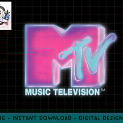 classic mtv pink and blue neon logo png, digital download, instant download,mtv, mtv logo, mtv png