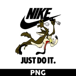 wile e. coyote nike png, nike logo png, wile e. coyote png, fashion brands png digital file - digital file