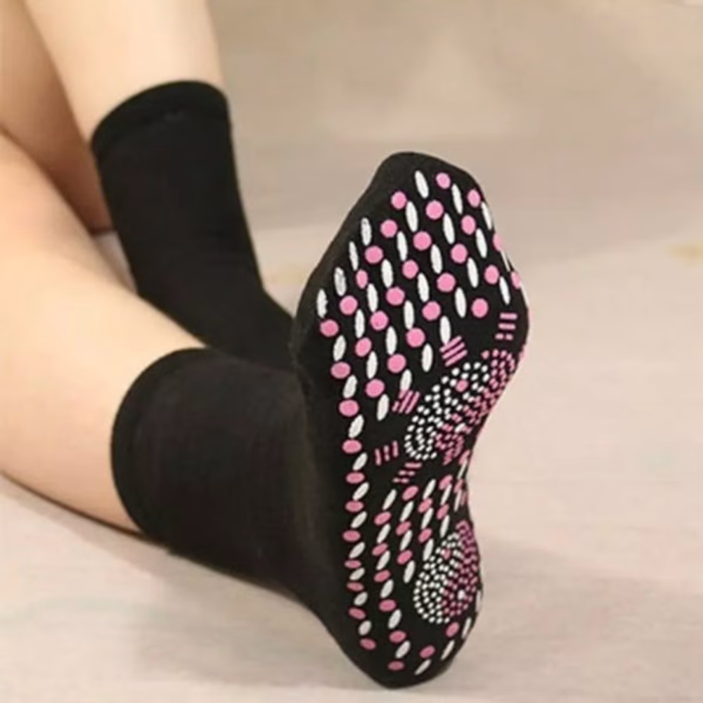 SelfHeating Tourmaline Acupressure Health Socks