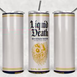 liquid death tumbler wrap design - jpeg & png - sublimation printing - soda / pop - 20oz tumbler