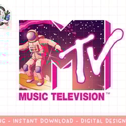 mademark x mtv - official mtv logo - surfing astronaut in space png, digital download, instant download,mtv, mtv logo,