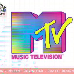 mtv logo fluorescent colors graphic png, digital download, instant download,mtv, mtv logo, mtv png