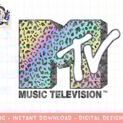 mtv neon leopard print music television logo png, digital download, instant download,mtv, mtv logo, mtv png