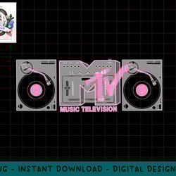 mtv retro pink and gray boombox logo graphic png, digital download, instant download,mtv, mtv logo, mtv png