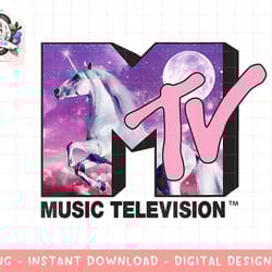 womens mtv unicorn in the night sky logo fill png, digital download, instant download,mtv, mtv logo, mtv png