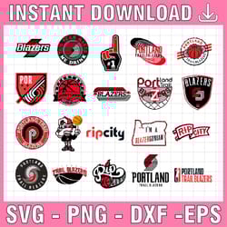 20 files nba portland trail blazers svg,portland svg,trail svg, blazers svg, basketball bundle svg,nba svg, nba svg, bas