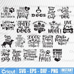 dog quotes svg bundle svg, dog svg bundle, digital download, dog mom svg, cricut svg, for the love of dogs bundle svg,