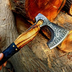 hand-forged viking axe – custom battle-ready design