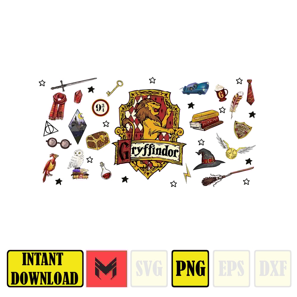 Potterhead PNG, Libbey Glass PNG, Can Glass Wrap PNG, 16oz Can Glass png, Magic Can Glass Full Wrap png, 16oz Coffee Glass png, Libbey png Digital Instant Downl