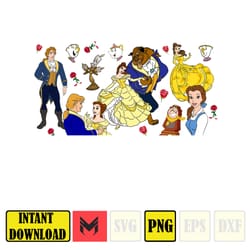 princess png, 16oz glass can wrap, 16oz libbey can glass, princess tumbler wrap, full glass can wrap, ariel, rapunzel, a