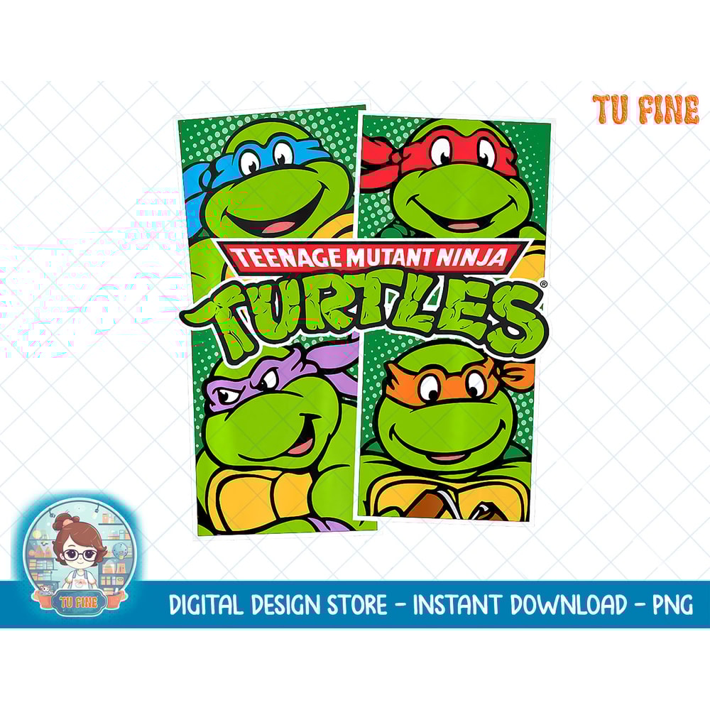 TMNT Four Panel All Characters Premium T-Shirt copy.jpg