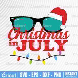 christmas in july svg, funny july holiday svg, santa hat sunglasses svg, summer celebration svg, vacation svg,