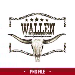 wallen bull skull leopard png, country western png, bull skull png digital file
