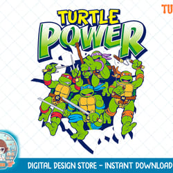 tmnt turtle power breaking though tee t-shirt.png
