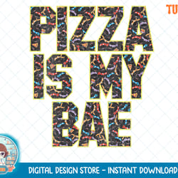 womens nickelodeon teenage mutant ninja turtles pizza is bae v-neck t-shirt.png