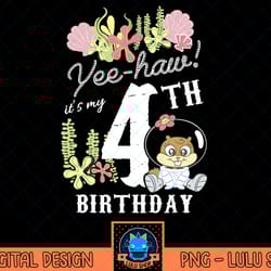 nickelodeon spongebob squarepants sandy yee haw 4th birthday t-shirt.png