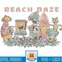 spongebob squarepants beach daze group shot t-shirt.png