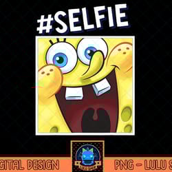 spongebob squarepants hashtag selfie smiling t-shirt.png