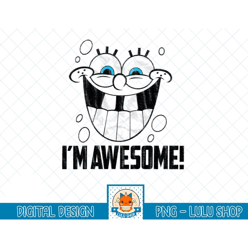 Spongebob SquarePants I'm Awesome Smile T-Shirt copy.jpg
