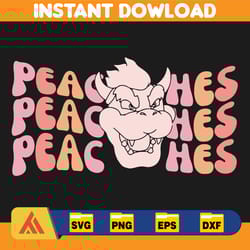 peaches peaches peaches, mario, bros, princess peach tshirt, bow, ser tshirt, mario tshirt, mario gift, princess peach t