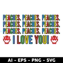 peaches png, mario bros png, super mario png, mario png, super mario bros png, mario kart png - digital file