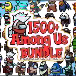 among us svg bundle, among us character svg, among us shirt svg, among us pets hats, impostor svg, among us crewmate