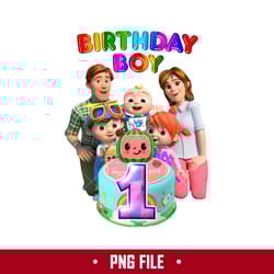 1st birthday boy cocomelon png, cocomelon birthday boy png, cocomelon fanily png, cocomelon png digital file