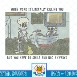 spongebob squarepants smile and nod text meme t-shirt.png