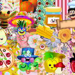 digital scrapbooking kit fun kitchen, 82 elements