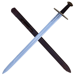 medieval european functional en45 high carbon steel full tang knightly arming sword