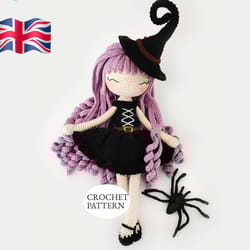 cute witch doll amigurumi crochet pattern english pdf
