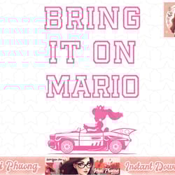 mario kart peach outline poster bring it on mario t-shirt png sublimation design, digital design