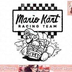 mario kart racing team outlined mario drift tank top copy png sublimation design, digital design