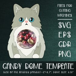 ragdoll cat | candy dome template