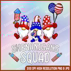 shenanigans squad 4th of july gnomes usa independence day 4th of july, memorial day, american flag, independence day png