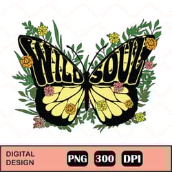 retro butterfly wild soul sublimation png