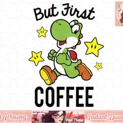 nintendo super mario yoshi stars first coffee png sublimation design, digital design