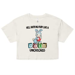 unchecked vibe womens crop top