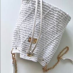 white bag white backpack crochet backpack crochet bag handmade white bag of bag bag handmade