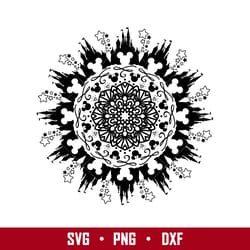 disney mickey minnie mandala svg, disney svg, png eps digital file