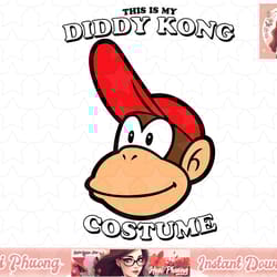 super mario this is my diddy kong costume png sublimation design, digital design