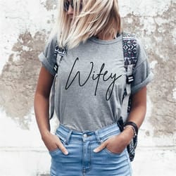 wifey shirt for wife, simple wifey tshirt for wife, valentine's day gift from husband, engagement gift for her, cute wed