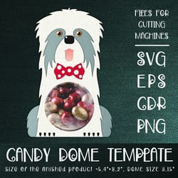 old english sheepdog | candy dome template