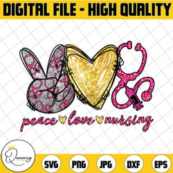 peace love nursing sublimation download, nurse png, instant download nursing sublimation, nurse sublimation design, peac