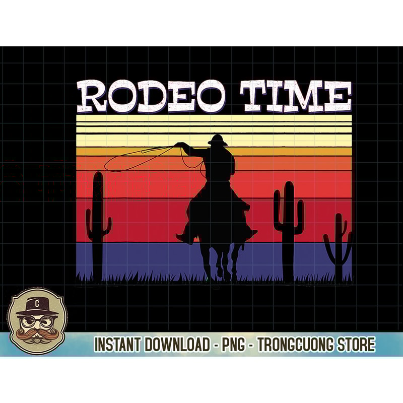 Rodeo Time Hoodie Cowboy Wranglers Horse Lasso Rodeo Time T-Shirt copy.jpg