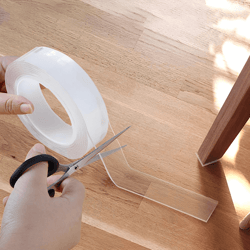 mess-free adhesive nano magic tape - waterproof, heavy-duty, double-sided, and reusable, for different tasks