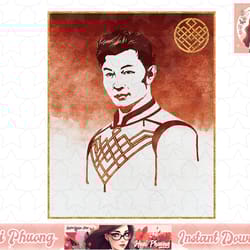 marvel shang-chi and the legend of the ten rings portrait t-shirt copy png sublimate