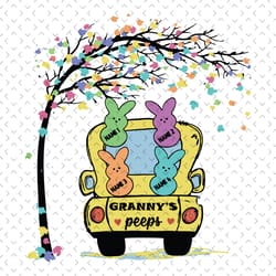 grannys peeps easter svg, easter svg, grannys peeps svg, easter granny svg, grandmas peeps svg, easter grandchild svg, e