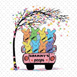 grammys peeps easter day svg, easter svg, grammys peeps svg, easter grammy svg, grandmas peeps svg, easter grandchild sv
